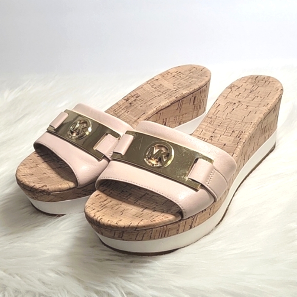 michael kors warren platform slide sandals